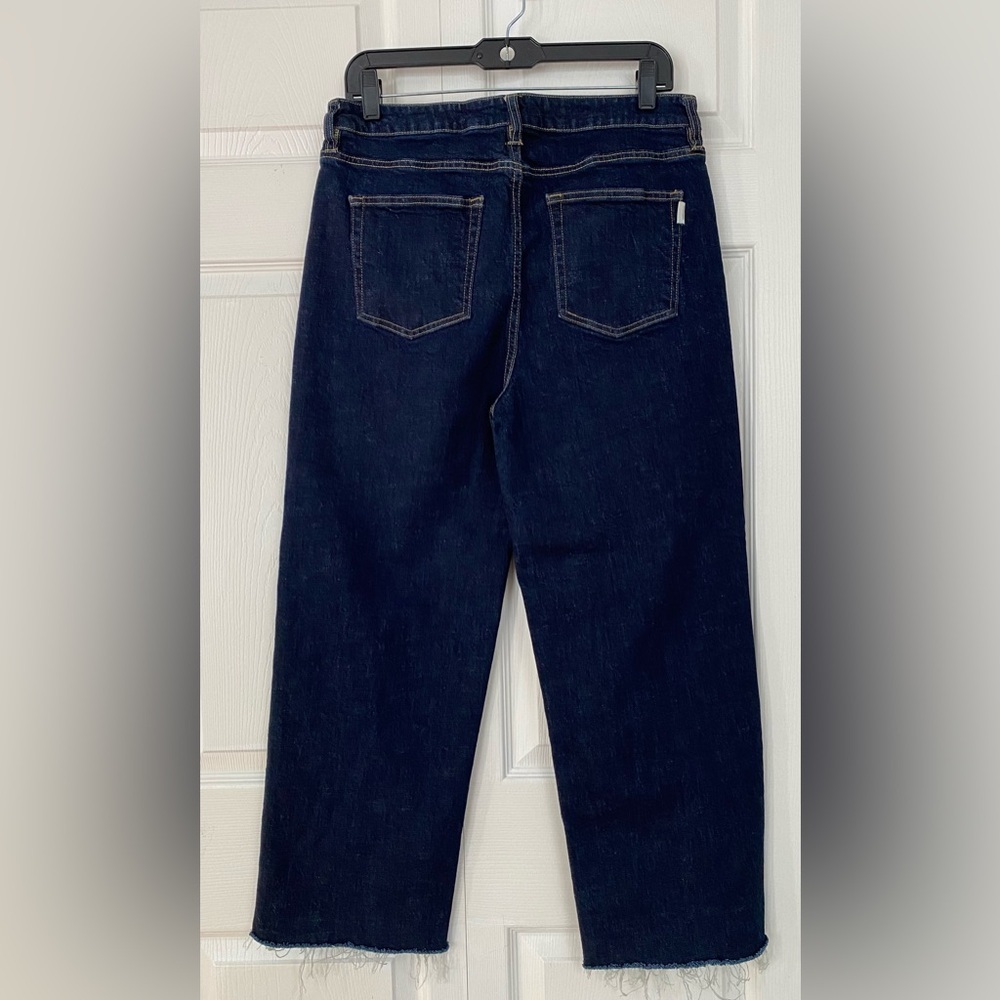 SOLD Oliver Logan Jeans Aberdeen Wide Leg Crop Dark Wash Jeans size 31 - Picture 4 of 14